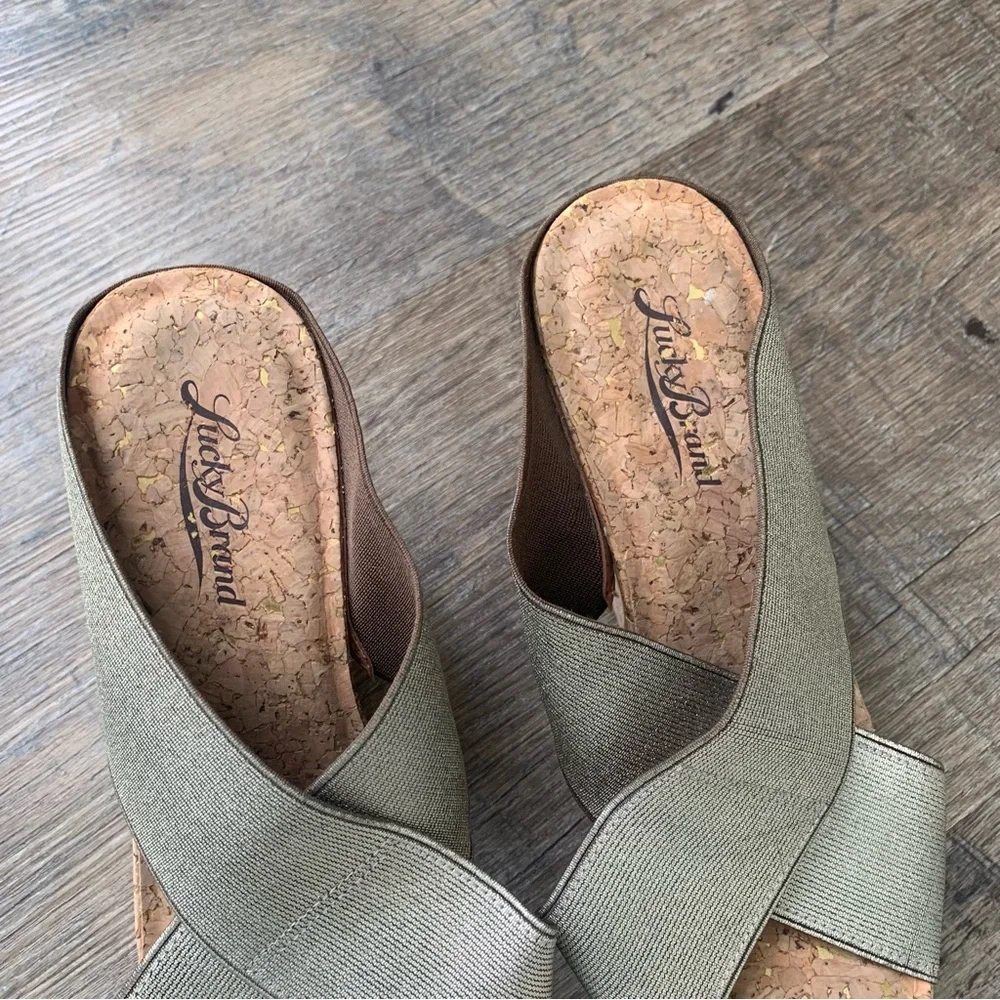 Lucky Brand Valmai Platform Wedge Sandals